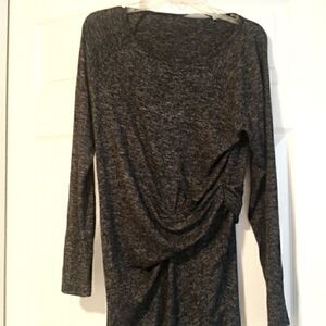 Athleta dress, long sleeve, gray.
